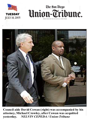 San Diego Union-Tribune photo-caption about Michael Crowley